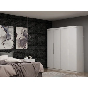 Manhattan Comfort Mulberry 2 Sectional Wardrobe Closet w/4 Drawers, Set of 2