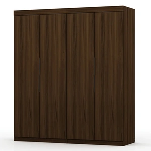 Manhattan Comfort Mulberry 2 Sectional Wardrobe Closet w/4 Drawers, Set of 2