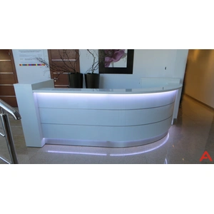 MDD Office Furniture Valde 126-inch Corner Reception Desk