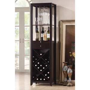 ACME Casey Wood Wine Cabinet, Wenge