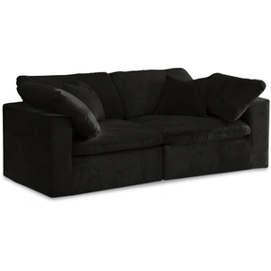Meridian Furniture Cozy 80-inch Velvet Comfort Modular Sofa