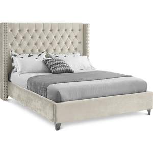 Meridian Furniture Aiden Velvet Bed