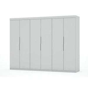 Manhattan Comfort Mulberry 2.0 3 Sectional Wardrobe Closet w/6 Drawers, Set of 3