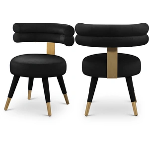 Meridian Furniture Fitzroy Velvet Dining Chair (Set of 2)
