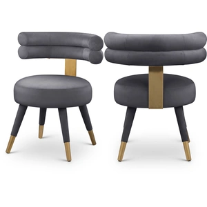 Meridian Furniture Fitzroy Velvet Dining Chair (Set of 2)