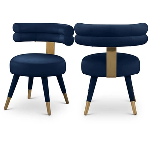 Meridian Furniture Fitzroy Velvet Dining Chair (Set of 2)