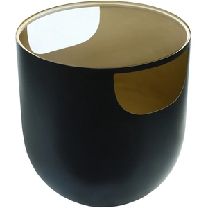 Meridian Furniture Doma 20-inch Round Glass Coffee Table with Metal Base