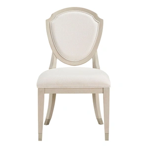 Homelegance Genoa Wood/Fabric Side Chair, Ivory (Set of 2)