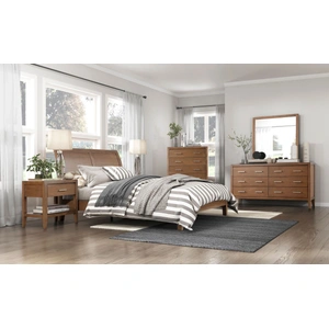Homelegance Evans Wood Platform Bedroom Set, Light Brown