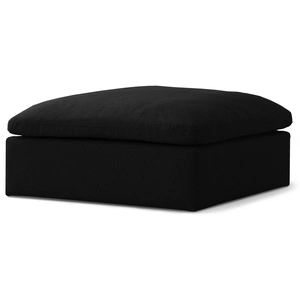 Meridian Furniture Serene Linen Fabric Deluxe Comfort Ottoman