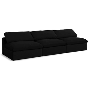 Meridian Furniture Serene 117-inch Linen Fabric Deluxe Comfort Modular Armless Sofa