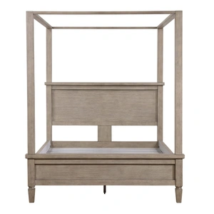 Homelegance Marceline Wood Canopy Platform Bed, Gray Oak