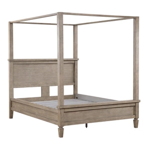 Homelegance Marceline Wood Canopy Platform Bed, Gray Oak