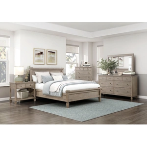 Homelegance Marceline Rectangular Wood Mirror, Gray Oak