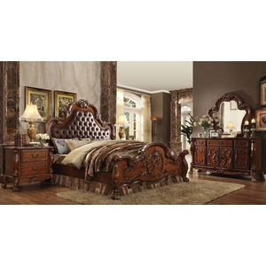 ACME Dresden PU Tufted Panel Bedroom Set
