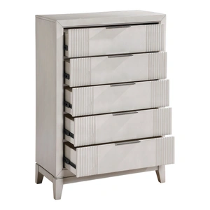 Homelegance Florence Wood 5-Drawer Chest, Ivory