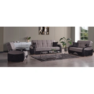 Casamode Yafah Fabric Convertible Living Set, Gray