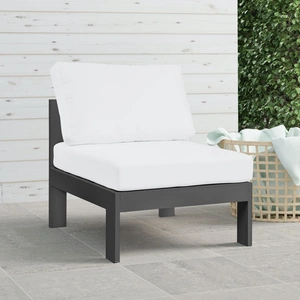 Meridian Furniture Nizuc Outdoor Patio Waterproof Fabric Modular Armless Chair with Aluminum Frame