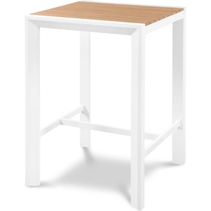 Meridian Furniture Nizuc 27.5-inch Outdoor Patio Square Aluminum Bar Table