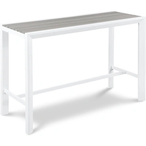 Meridian Furniture Nizuc 59.5-inch Outdoor Patio Rectangular Aluminum Bar Table