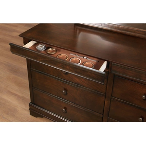 Homelegance Abbeville Wood/Wood Veneer Sleigh Youth Bedroom Set, Brown Cherry