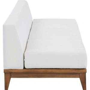 Meridian Furniture Rio 103.5-inch Outdoor Patio Waterproof Fabric Armless Modular Sofa, Off White