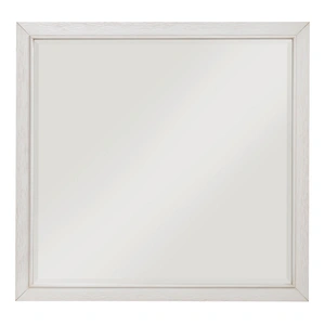 Homelegance Asteria Square Wood Mirror, Antique White
