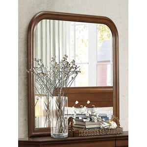 Homelegance Abbeville Wood/Wood Veneer Mirror, Brown Cherry
