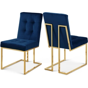 Meridian Furniture Pierre Velvet Dining Chair (Set of 2)