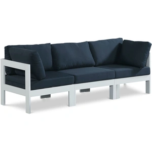 Meridian Furniture Nizuc 90-inch Outdoor Patio Waterproof Fabric Modular Sofa with Aluminum Frame