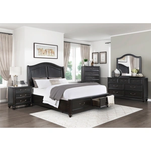 Homelegance Herman Wood 5-Drawer Chest, Charcoal Brown