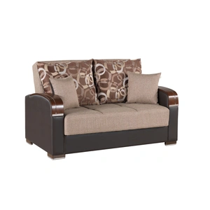 Casamode Mobimax Microfiber Fabric/PU Convertible Loveseat