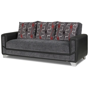 Casamode Mondo Modern Microfiber Fabric/Leatherette Convertible Sofa Bed