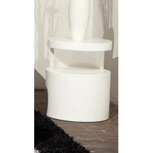 Beverly Hills Furniture Ergo Swivel End Table, White