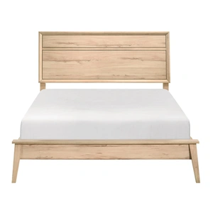 Homelegance Marrin Melamine/Wood Panel Bed, Natural Oak