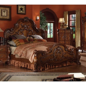 ACME Dresden Panel Bed, Cherry Oak