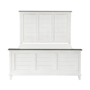 Homelegance Chesterton Wood Panel Bedroom Set, Antique White/Dark Brown