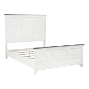 Homelegance Chesterton Wood Panel Bed, Antique White/Dark Brown
