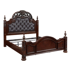 Homelegance Adelina Wood/Wood Veneer Panel Bedroom Set, Cherry
