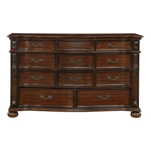 Homelegance Adelina Wood/Wood Veneer 11-Drawer Dresser, Cherry