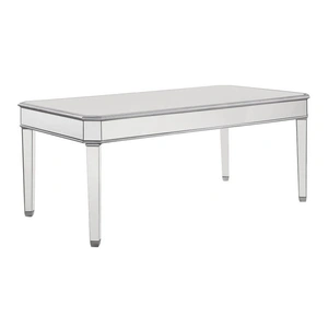 Elegant Lighting Contempo 60-inch Rectangle Dining Table, Silver