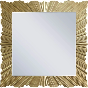 Meridian Furniture Golda Mirror, Gold