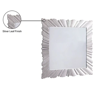 Meridian Furniture Silverton Mirror, Silver