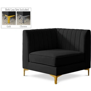 Meridian Furniture Alina Velvet Modular Corner Chair