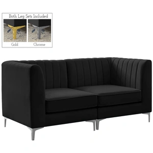 Meridian Furniture Alina 67-inch Velvet Modular Sofa