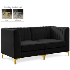 Meridian Furniture Alina 67-inch Velvet Modular Sofa
