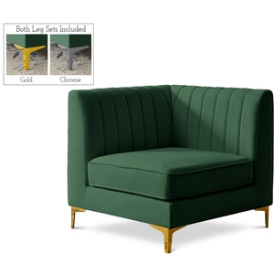 Meridian Furniture Alina Velvet Modular Corner Chair