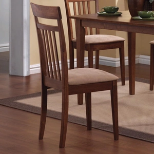 Coaster Robles Wood Veneer 5-Piece Dining Set, Chestnut/Tan