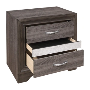Homelegance Luster 2-Drawer Nightstand with Jewelry Drawer