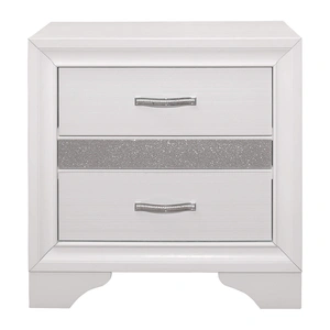 Homelegance Luster 2-Drawer Nightstand with Jewelry Drawer